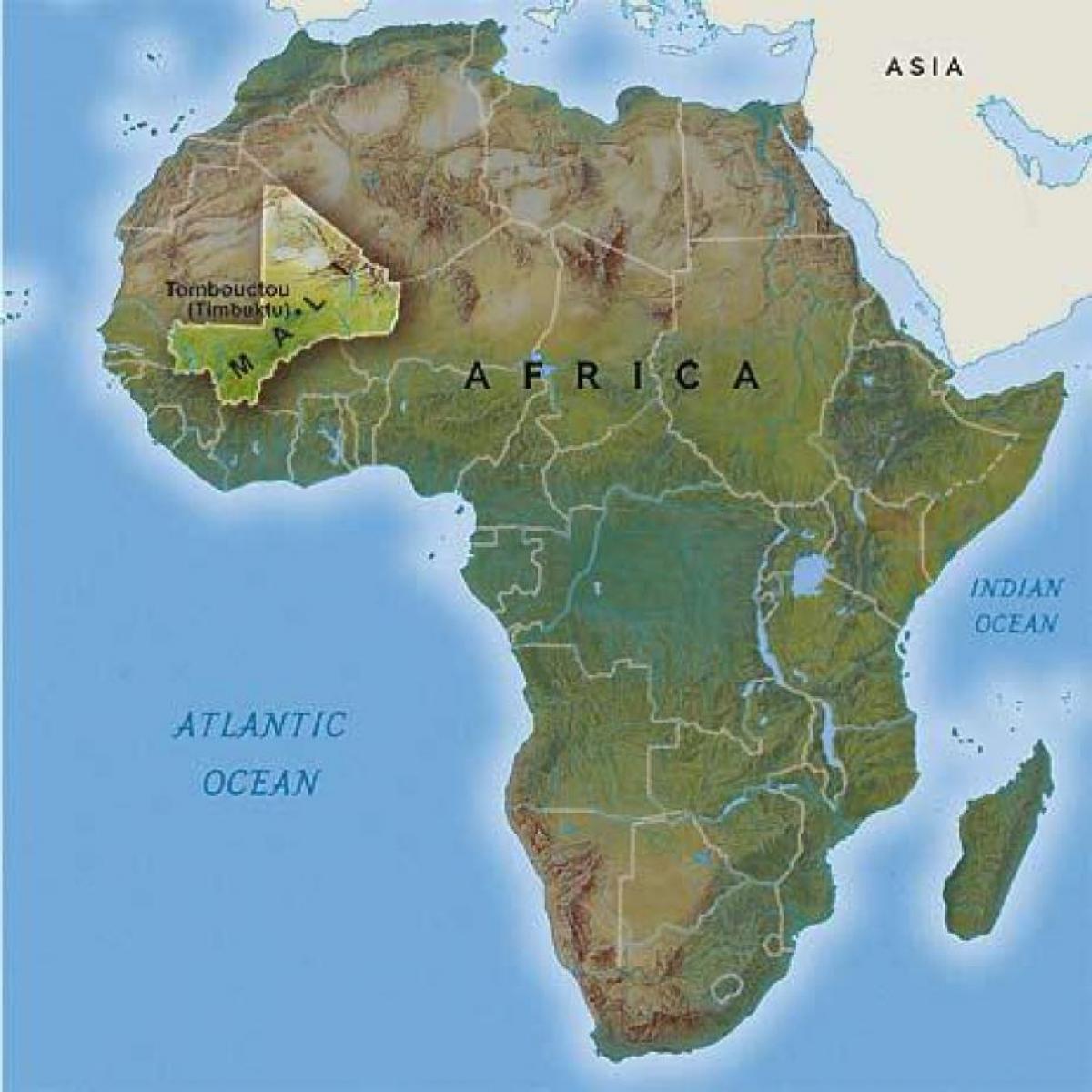 Mali afrika magharibi ramani