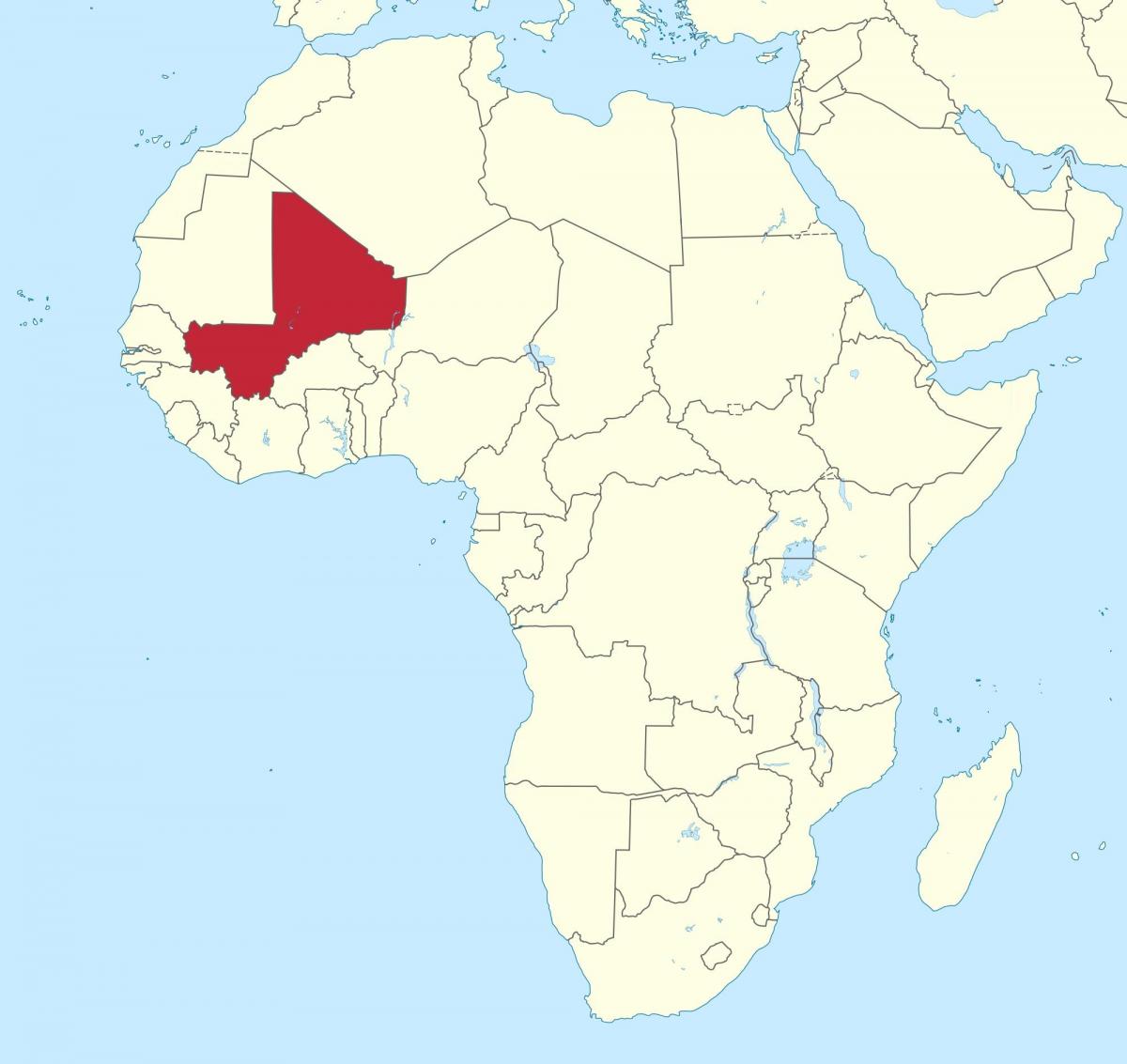 Mali eneo kwenye ramani ya dunia